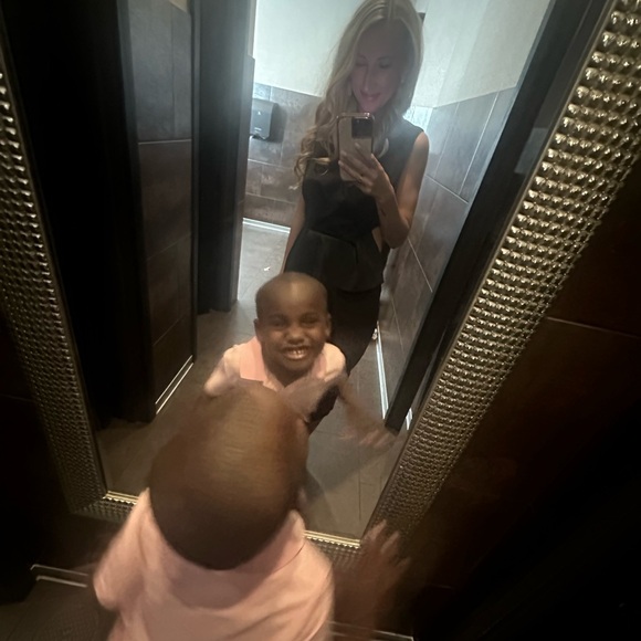 Rachel Roy Black Cutout Dress Wrap Front Midi Cocktail Party Dress Size 2 - Picture 15 of 16